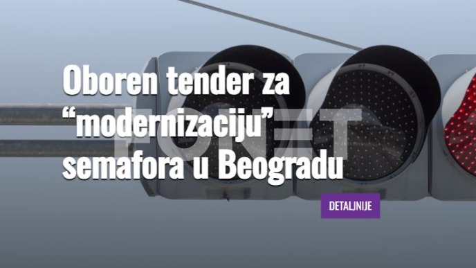 Oboren tender za semafore